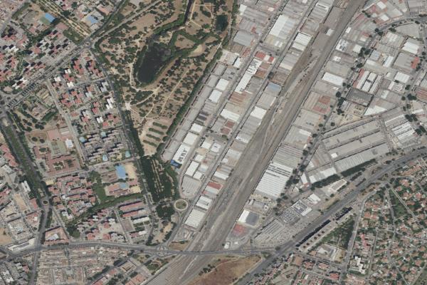 Vista aérea de vivienda en Sevilla (Sevilla)