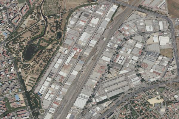 Vista aérea de solar en Burguillos (Sevilla)