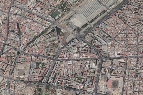 Vista aérea de vivienda en Mairena del Alcor (Sevilla)