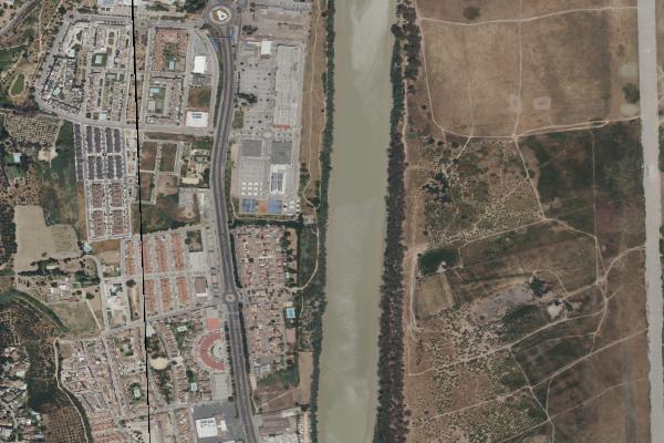 Vista aérea de vivienda en Sevilla (Sevilla)