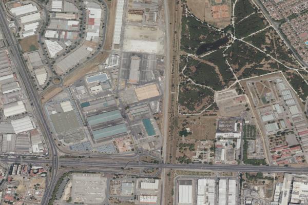 Vista aérea de vivienda en Sevilla (Sevilla)