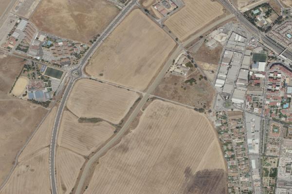 Vista aérea de vivienda en La Puebla de Cazalla (Sevilla)