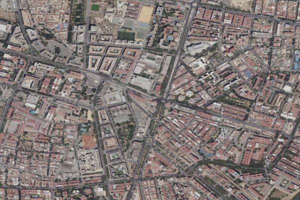 Vista aérea de vivienda en Mairena del Alcor (Sevilla)