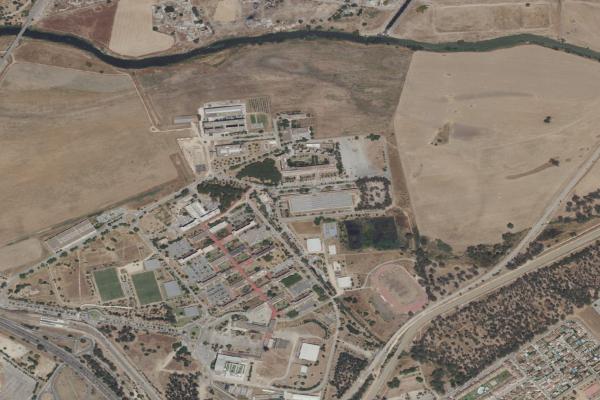 Vista aérea de vivienda en Castilleja de Guzmán (Sevilla)