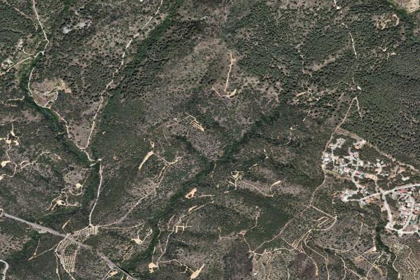 Vista aérea de finca rústica en Santa Coloma de Queralt (Tarragona)