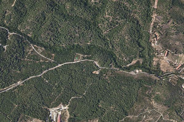 Vista aérea de garaje en La Rapita (Tarragona)