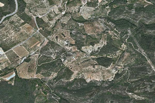Vista aérea de vivienda en Valls (Tarragona)