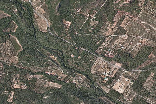 Vista aérea de vivienda en Alcover (Tarragona)