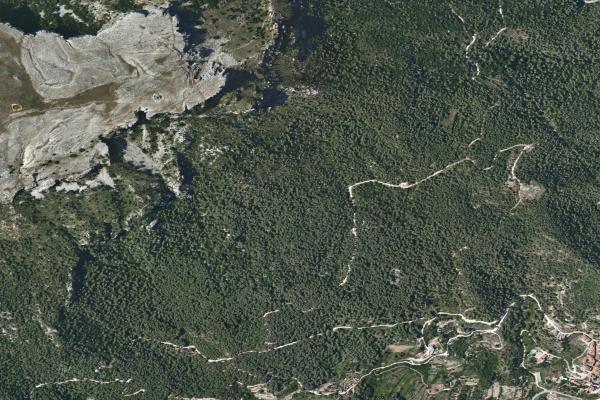 Vista aérea de inmueble en Vilallonga del Camp (Tarragona)