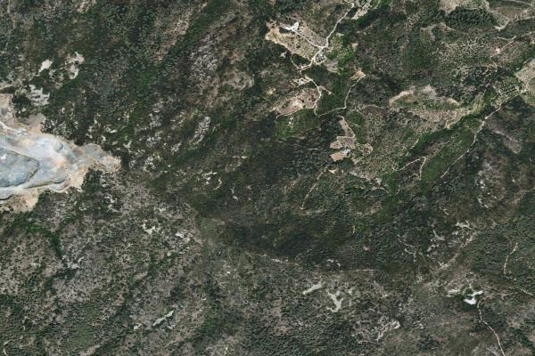 Vista aérea de vivienda en Vilallonga del Camp (Tarragona)