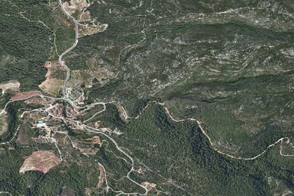 Vista aérea de vivienda en El Vendrell (Tarragona)