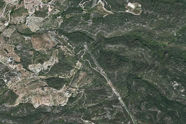 Vista aérea de vivienda en El Vendrell (Tarragona)
