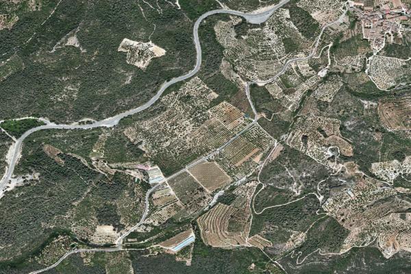 Vista aérea de vivienda en Roda de Berà (Tarragona)