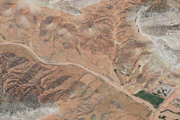 Vista aérea de finca rústica en Puebla de Hijar (la) (Teruel)