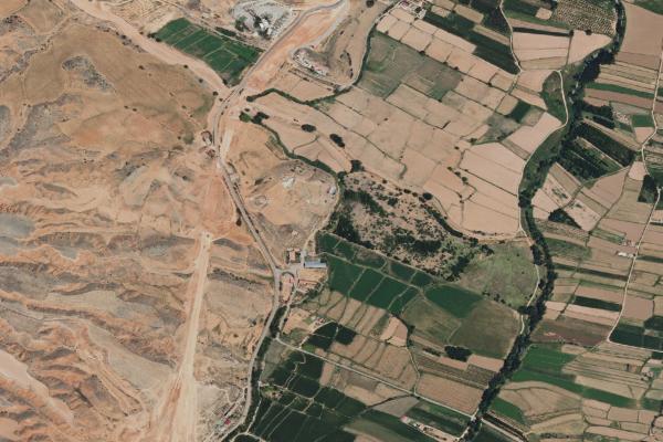 Vista aérea de finca rústica en Puebla de Hijar (la) (Teruel)