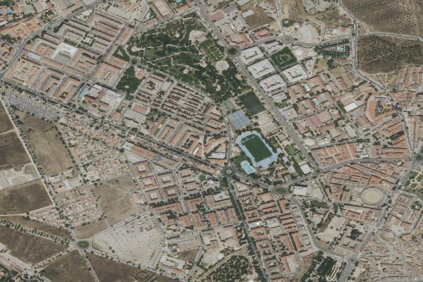 Vista aérea de garaje en Talavera de la Reina (Toledo)