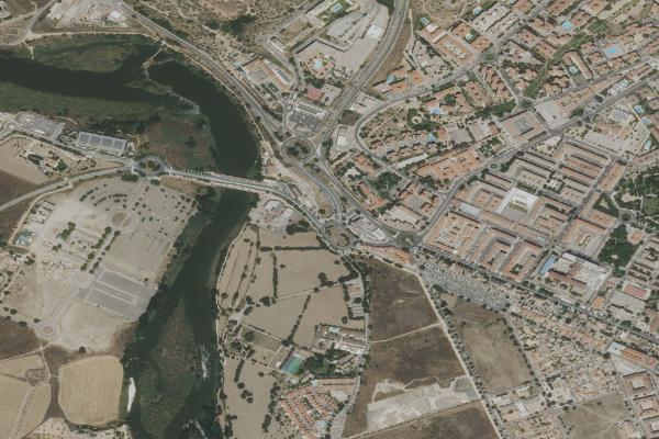 Vista aérea de vivienda en Talavera de la Reina (Toledo)