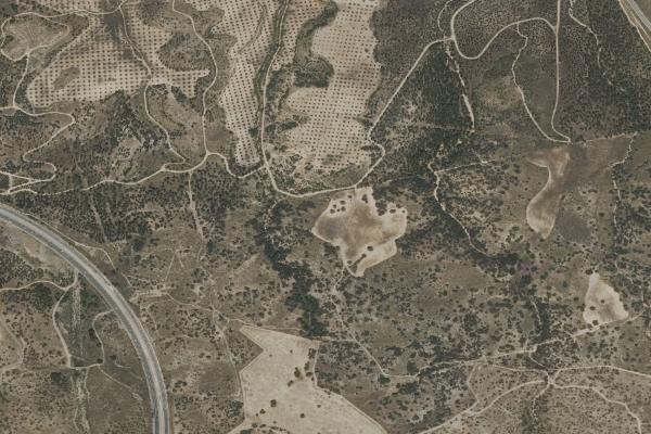 Vista aérea de vivienda en Pantoja (Toledo)
