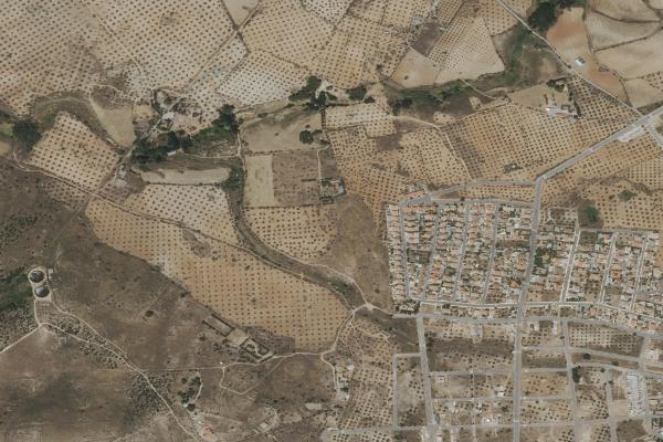 Vista aérea de vivienda en Añover de Tajo (Toledo)