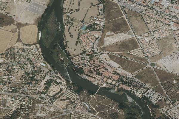 Vista aérea de vivienda en Yuncos (Toledo)