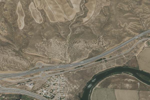 Vista aérea de vivienda en Yuncos (Toledo)