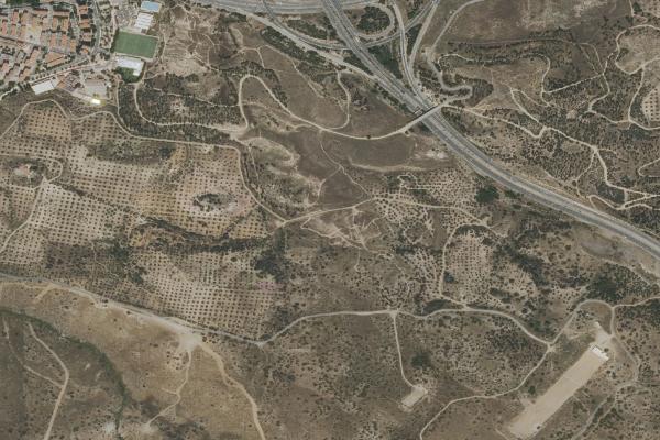 Vista aérea de vivienda en Yuncos (Toledo)