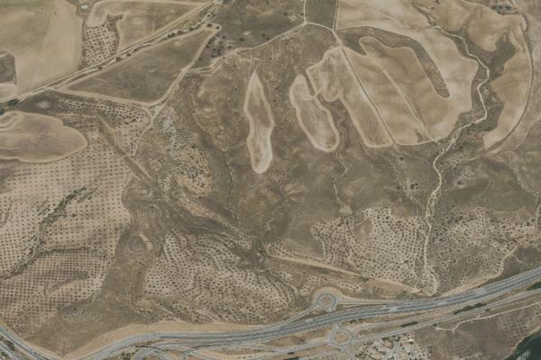 Vista aérea de vivienda en Yincos (Toledo)