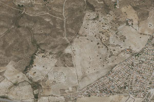 Vista aérea de vivienda en Yuncos (Toledo)