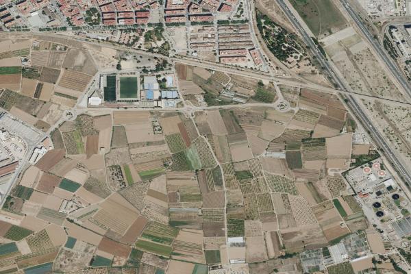Vista aérea de vivienda en Sagunt (Valencia/València)