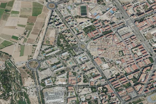 Vista aérea de vivienda en Vilamarchante (Valencia/València)