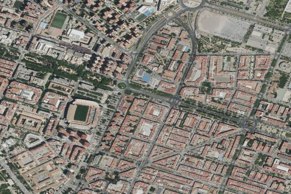 Vista aérea de nave industrial en Guadassuar (Valencia/València)