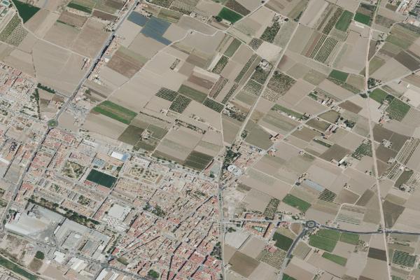 Vista aérea de vivienda en Alcàsser (Valencia/València)