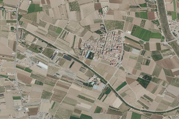 Vista aérea de vivienda en Manises (Valencia/València)