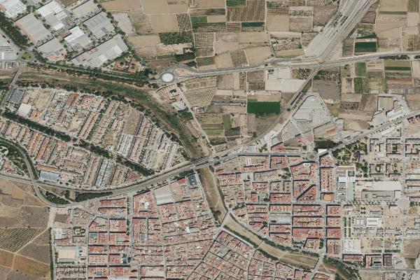 Vista aérea de vivienda en Massamagrell (Valencia/València)