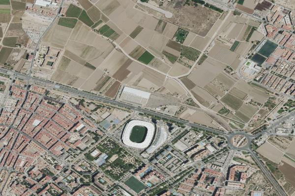 Vista aérea de garaje en Manises (Valencia/València)