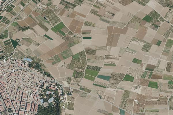 Vista aérea de vivienda en L´olleria (Valencia/València)