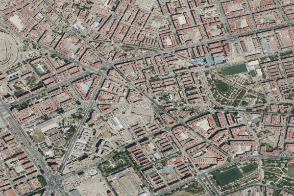 Vista aérea de vivienda en Manises (Valencia/València)