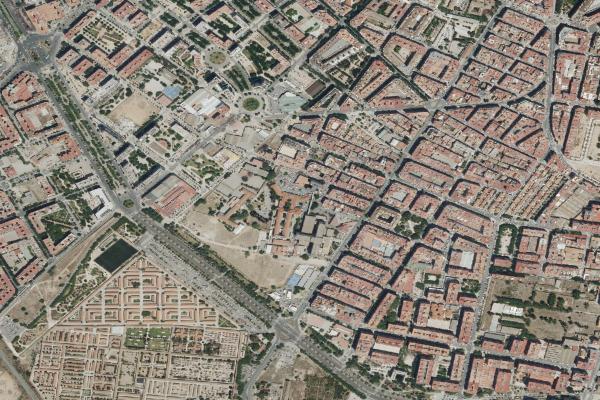 Vista aérea de garaje en Almussafes (Valencia/València)