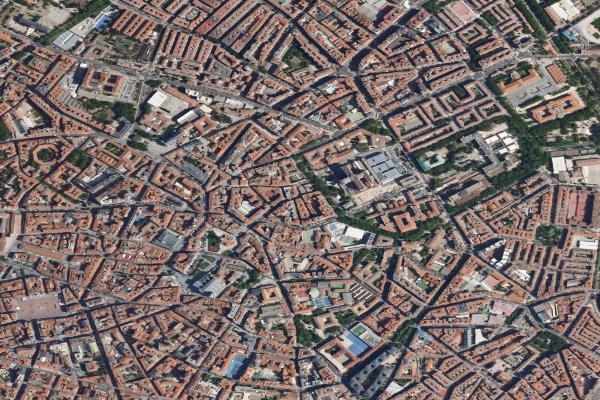 Vista aérea de finca rústica en Montealegre (Valladolid)