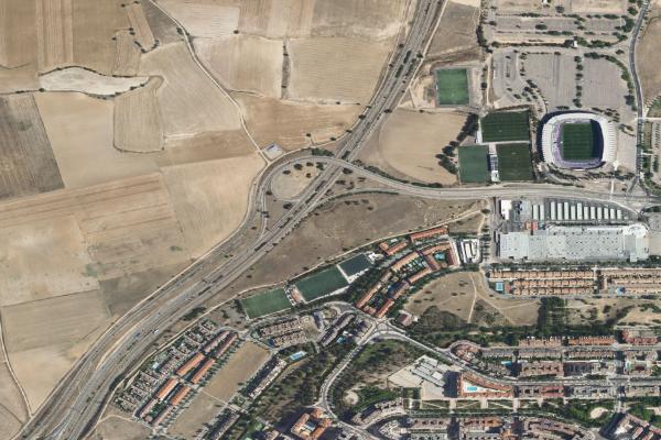 Vista aérea de inmueble en Valladolid (Valladolid)