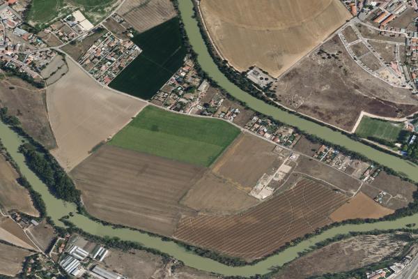 Vista aérea de vivienda en Medina del Campo (Valladolid)