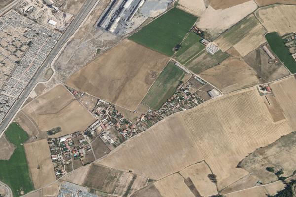 Vista aérea de vivienda en Castrejon de Trabancos (Valladolid)