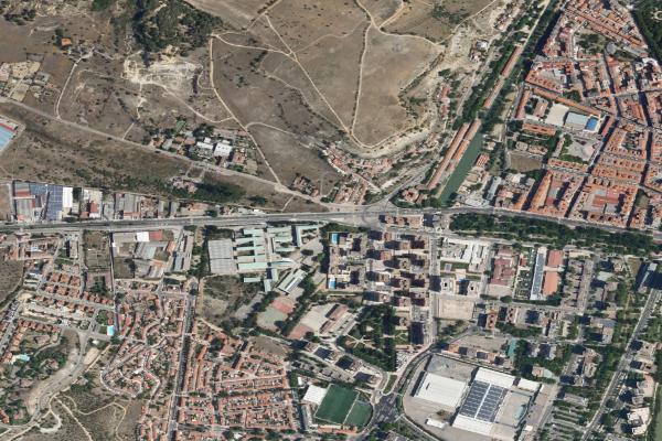 Vista aérea de finca rústica en Medina de Rioseco (Valladolid)