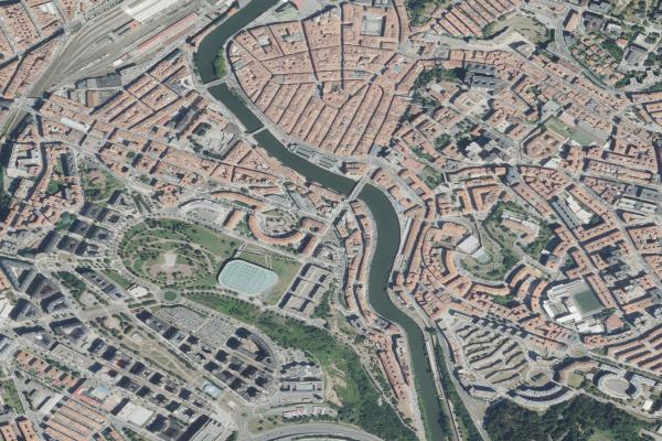 Vista aérea de local comercial en Bilbao (Bizkaia)