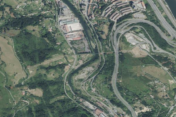 Vista aérea de vivienda en Gernika-Lumo (Bizkaia)