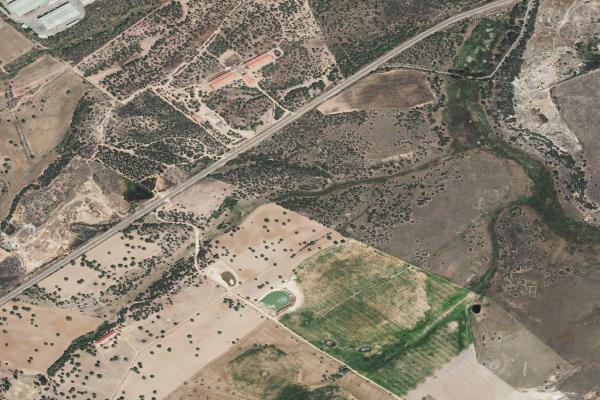 Vista aérea de garaje en Benavente (Zamora)