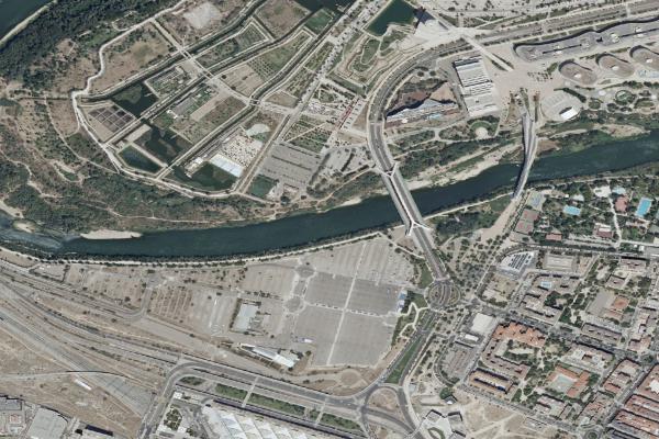 Vista aérea de vivienda en Cuarte de Huerva (Zaragoza)