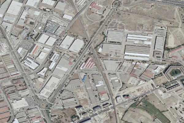 Vista aérea de vivienda en Cuarte de Huerva (Zaragoza)