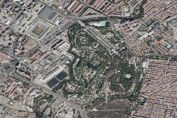 Vista aérea de vivienda en Calatayud (Zaragoza)