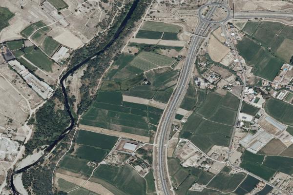 Vista aérea de inmueble en Gallur (Zaragoza)